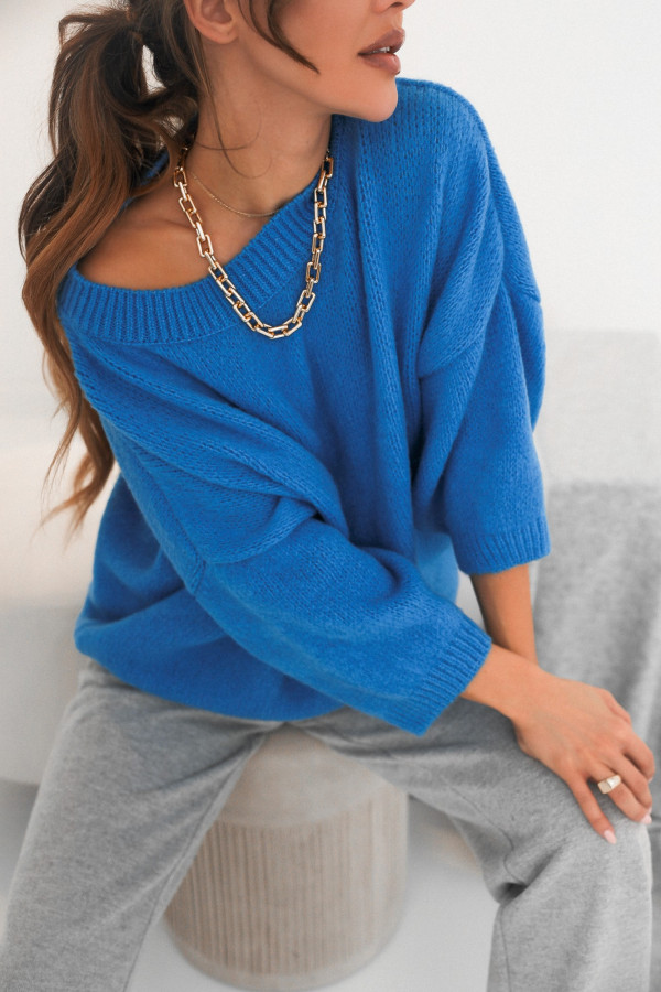 Sweter DEMI niebieski