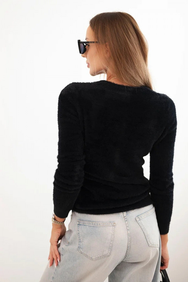 Sweter damski - Czarny 3