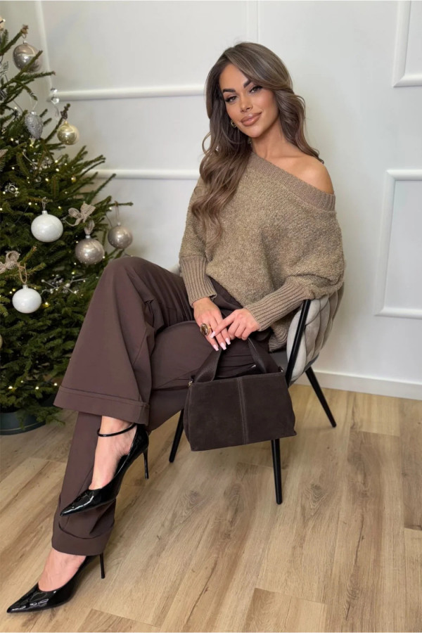 Sweter Liwia - Ciemny Beż 1