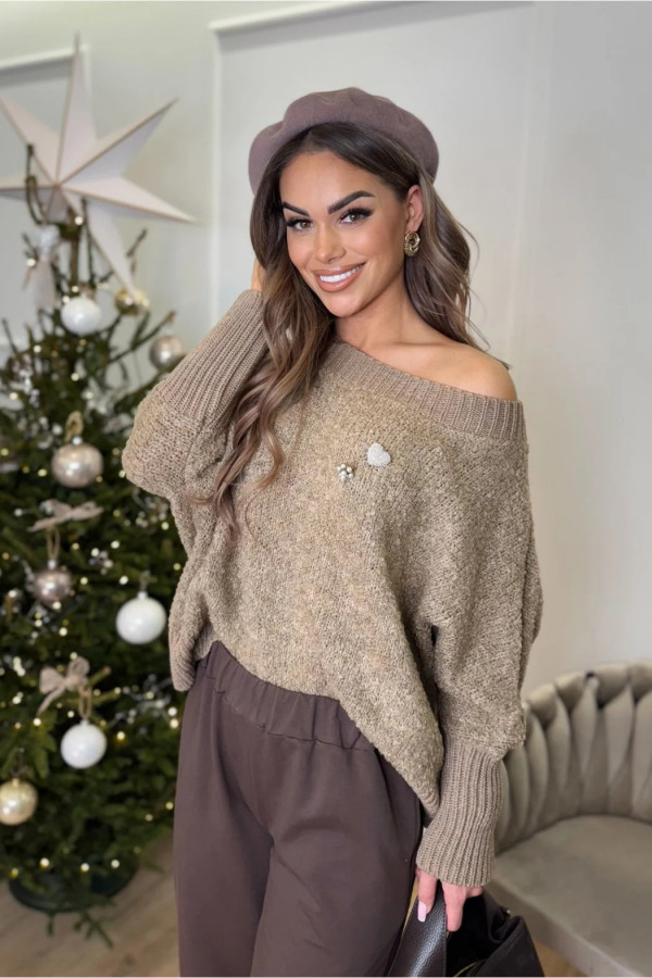 Sweter Liwia - Ciemny Beż 2