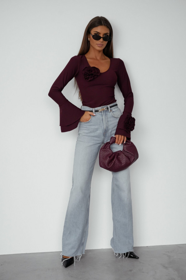 Bluzka Rose - Śliwka 1