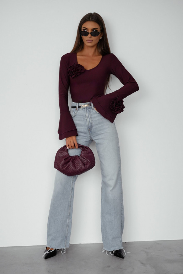 Bluzka Rose - Śliwka 2