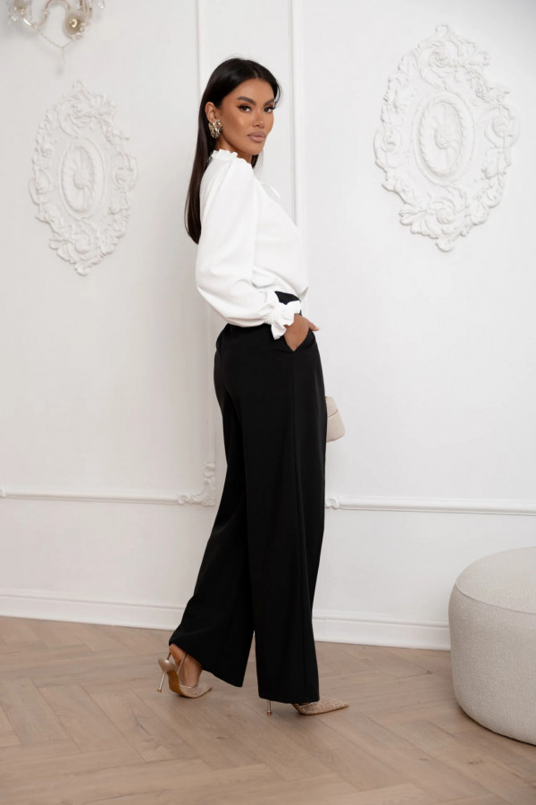 Bluzka z falbanką - Biała 3